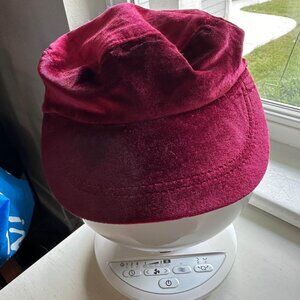 NWOT Girl’s Joyfolie Burgandy Velour Newboy Painters Hat